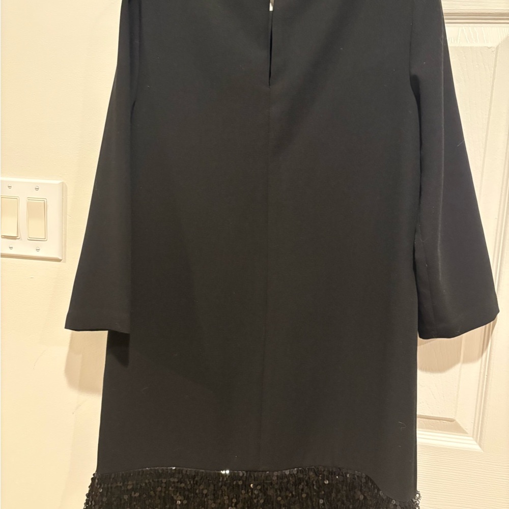 Elegant Black Dress with Sequin Detail